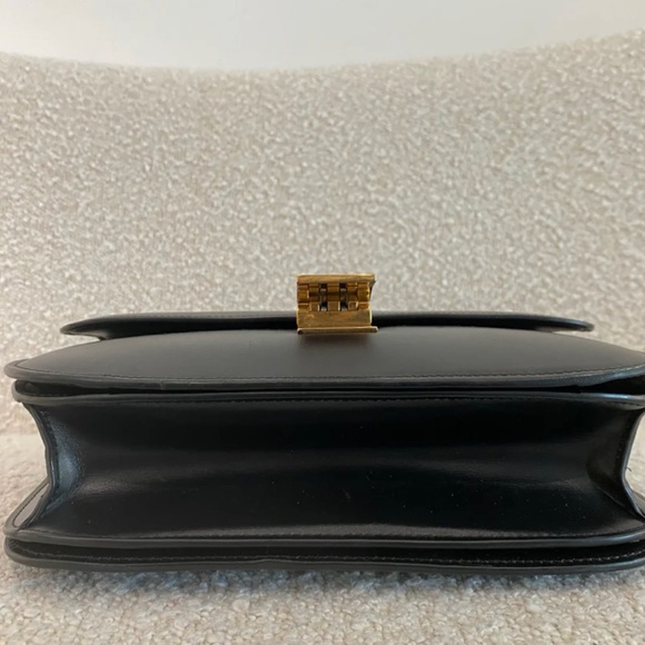 Authentic Celine Medium Smooth Calfskin Box Bag Black - Picture 3 of 16